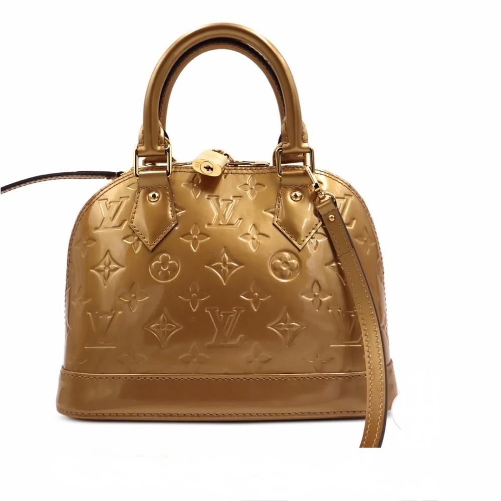 LOUIS VUITTON MONOGRAM VERNIS ALMA BB SHOULDER BAG. Includes dust bag - Picture 2 of 12